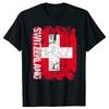 Switzerland Flag Distressed Grunge T-shirt