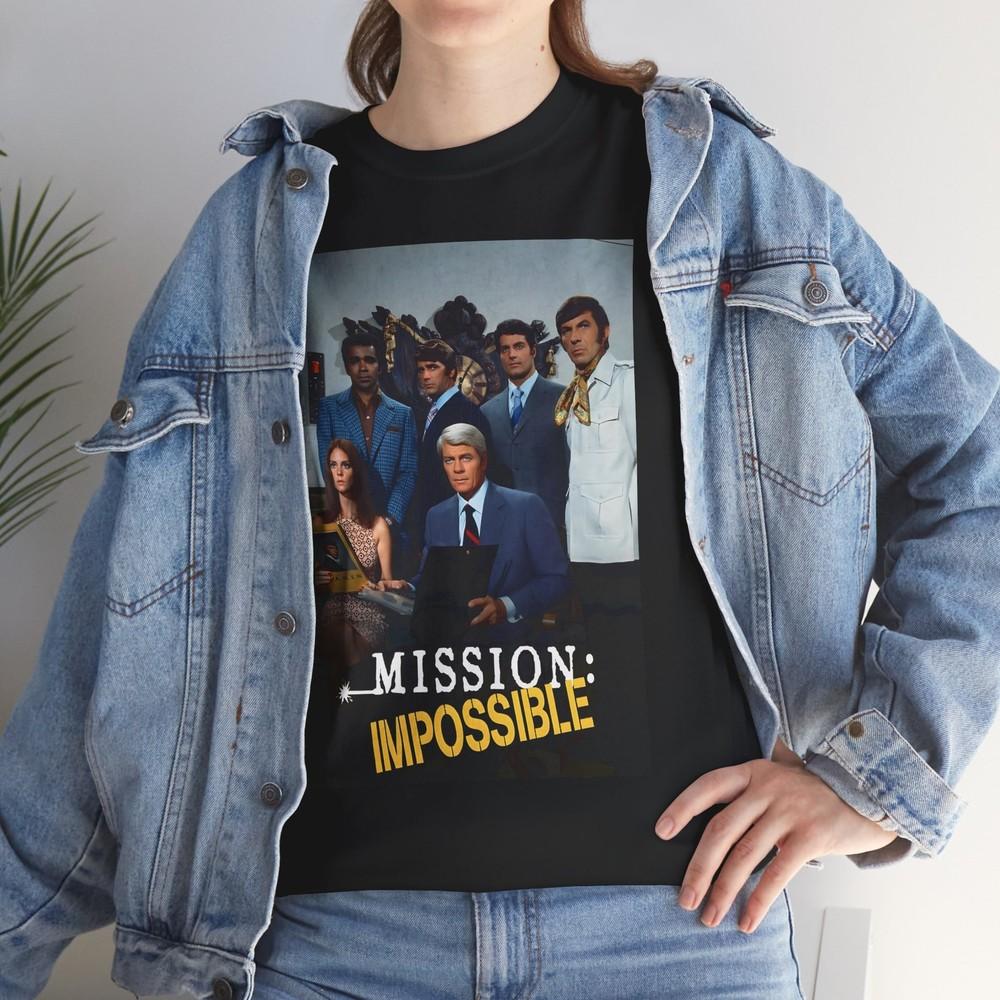 

Mission Impossible TV Series (1966-73) T-Shirt Peter Graves Leonard Nimoy L