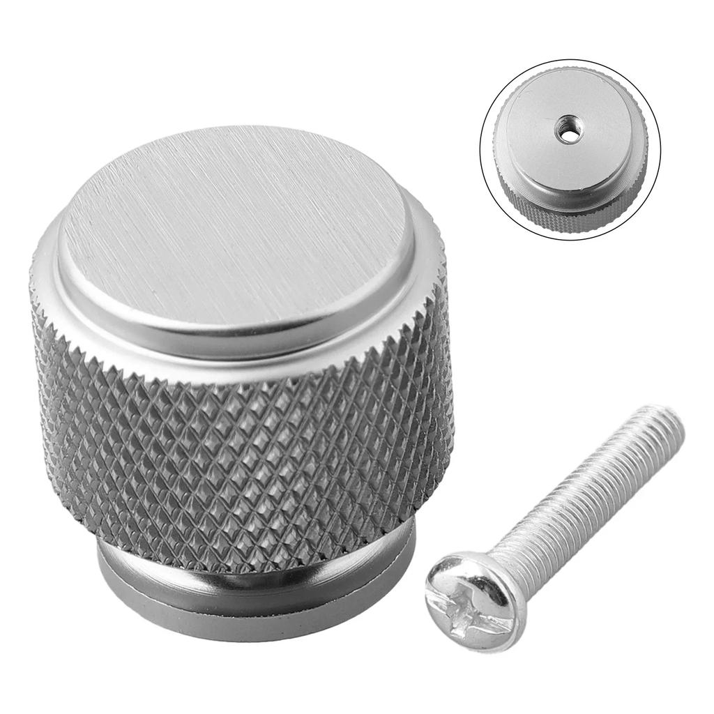 Handle Knurled Cabinet Knob Matt Black Aluminium Kitchen Cabinet Door Cupboard Drawer Furniture Handle Single Hole Handle