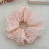 Feminine Elastic Hair Scrunchy with Unique Double Layer Lace Hairband Hairpieces Large Hair Accessories for Women