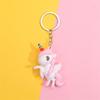 Cartoon Einhorn Schlüsselanhänger Zubehör Tasche Anhänger Niedlich Lustig Rucksack Anhänger Schlüsselring Dekor Geschenke Für Freunde PVC Simulation Einhorn