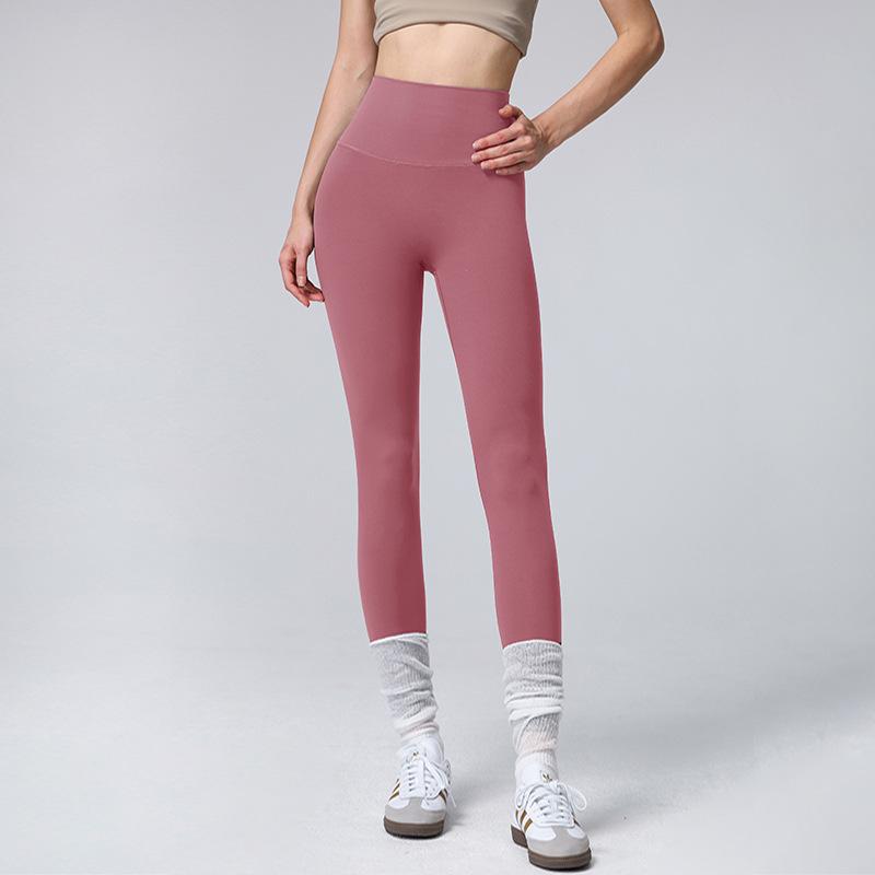 Nude Yoga Pants for Women, Spring/summer High-end Professional Tight High-waist Hip-lifting Elastic Quick-dry Sports Fitness Pants