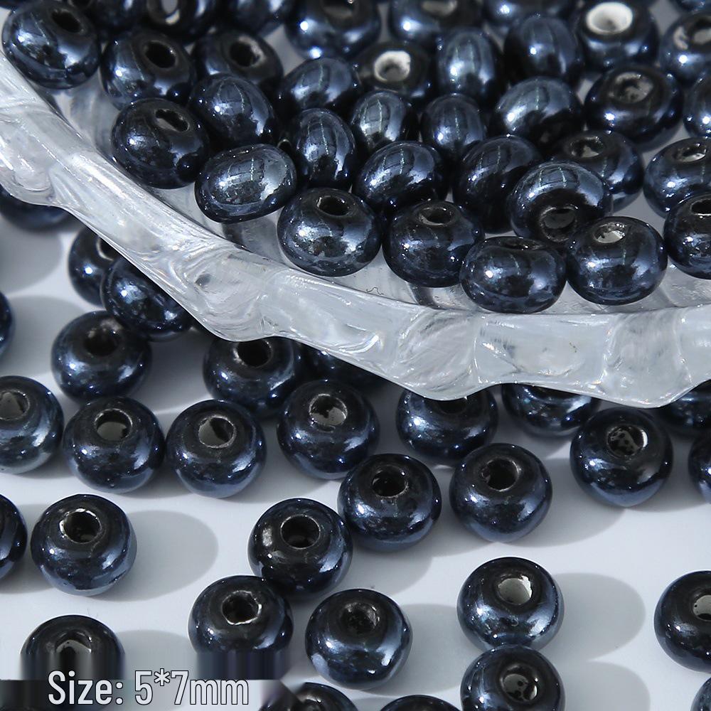 3D Ceramic Panda Heart Flower Beads for DIY Bracelets