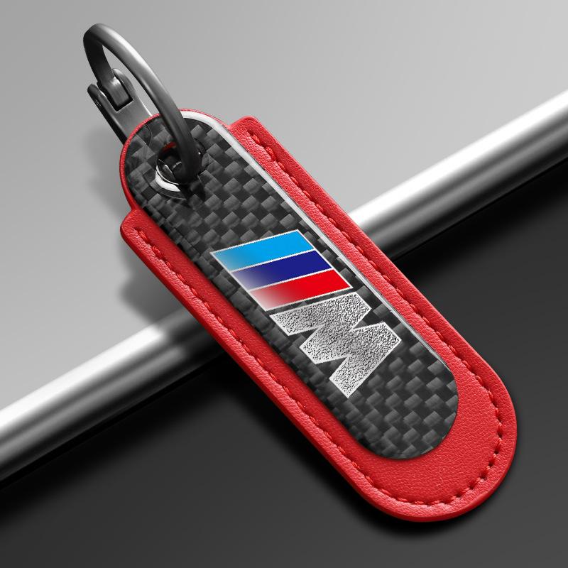 Car Mark Key Loop 1pc Luxury Grade Carbon Fiber Key Holder For BMW M E30 E39 E46 E90 E93 E60 F10 M5 M6 M7 X4 X5 Auto Refit Goods mkcp79