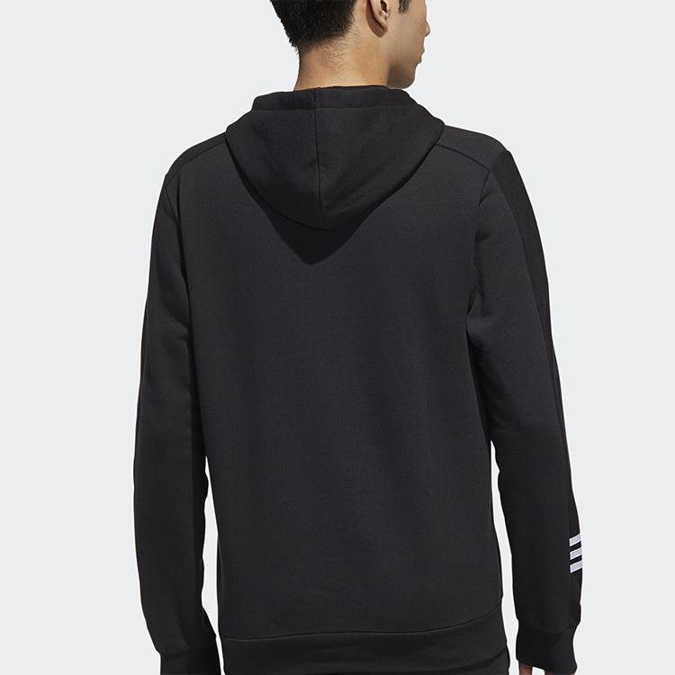 Adidas Sport Casual Pullover Hoodie Men Tops Black GD5443