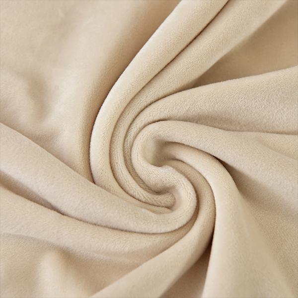 Cover Chair Rounded Backrest Cream Velvet