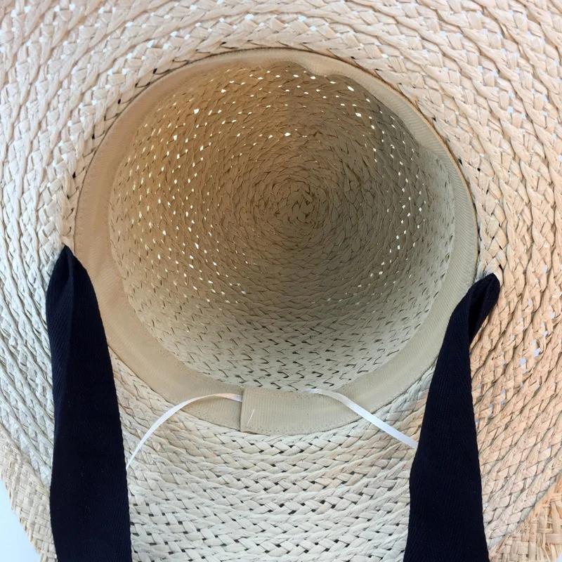 Summer Ladies Straw Hat Sunscreen Beach Hat Bandage Beach Hats Women Fashion Accessories Christmas Gifts Hats