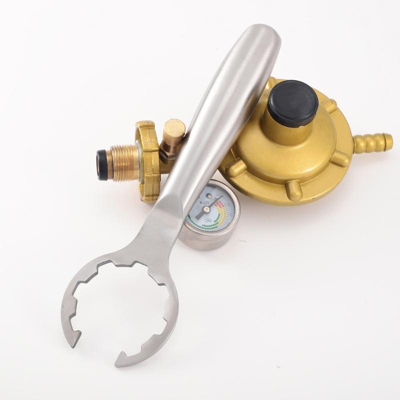 Heavy Duty Adjustable Gas Tank Remover Gas Can Spanner for Valves Maintenance and Cylinder Connection Steel Construction