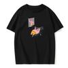 Summer Men's T-shirt Fashion Star Print Casual Fashion Short-sleeved Round Neck Cotton Solid Color European Size T-shirt