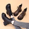 Thick-soled Autumn and Winter Versatile Velvet Martin Boots Women's New Temperament Small Thin Boots