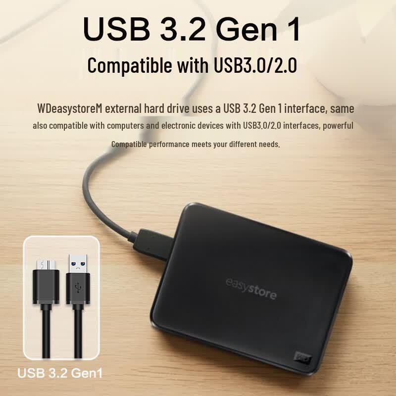 WD easystore 6TB USB 3.0 Portable External Hard Drive