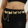 Vintage Waist Chain Belt Butterflies Punk Y2K Dress Jeans Waistband for Women