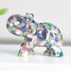 Crystal Elephant Resin Figurine With Semiprecious Stones For Office And Party Decoration