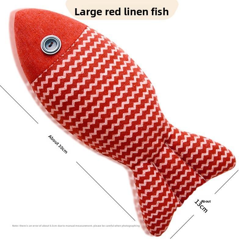 Cat Toys for Self-entertainment and Boredom, Catnip Simulation Fish, Little Cat Teeth Grinding and Cleaning, Cat Toys, Pet Cat Supplies