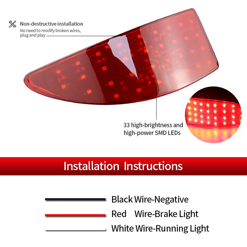 2PCS LED Rear Bumper Light For Lexus IS 250 IS 350 (XE20) 2006 2007-2013 Car Accessory Bumper Lamp OEM: 8191053021 LX1184100