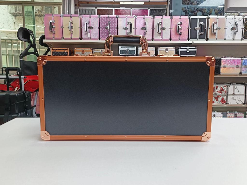 Large Capacity Aluminum Alloy Hairdressing Tool Box and Beauty Makeup Case