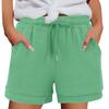 Women's Casual  Summer Elastic Beach Shorts  Solid Casual Shorts