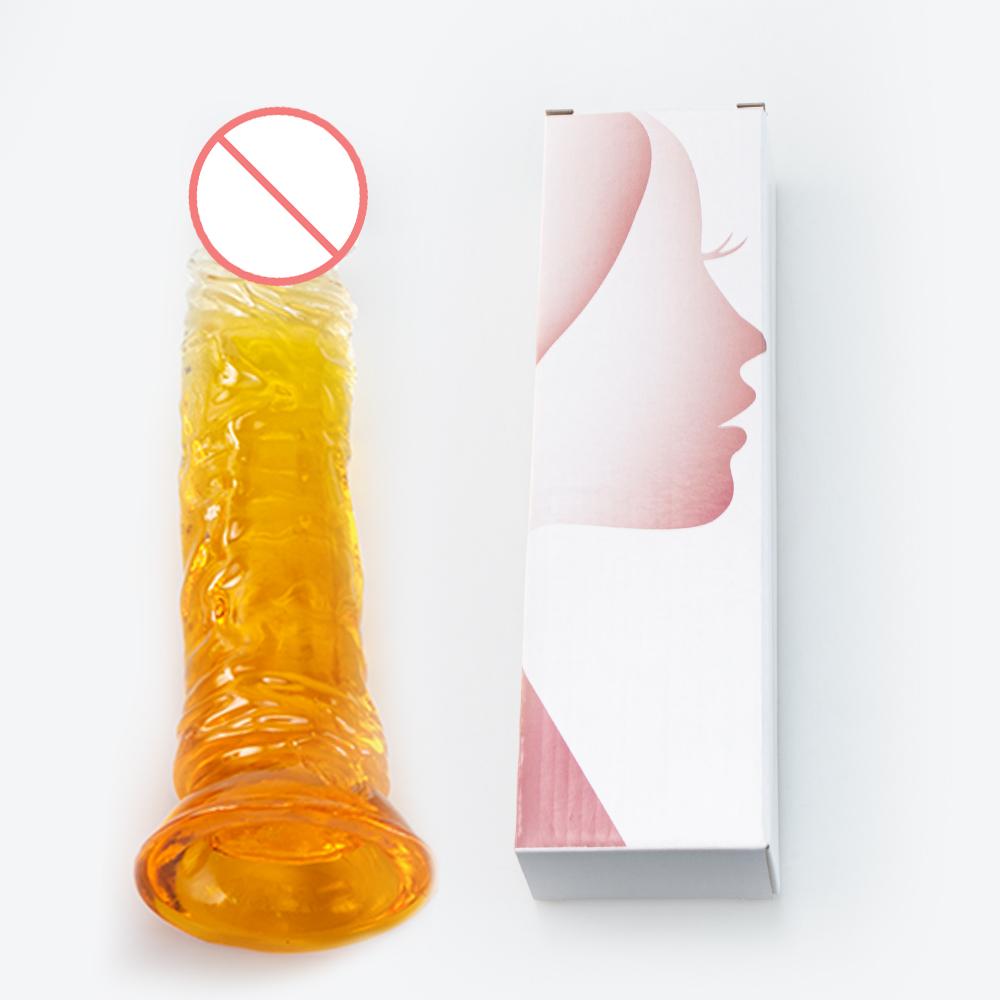 Transparent Soft Jelly Dildo Realistic Suction Cup Fake Dick Penis Sucker Butt Plug Sex Toys for Woman Men Vagina Anal Sex Toys