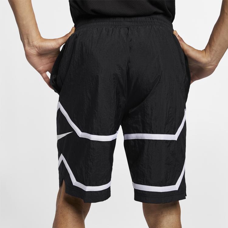 Nike Throwback Basketball Sports Breathable Shorts Men Bottoms Black White AJ3899-010