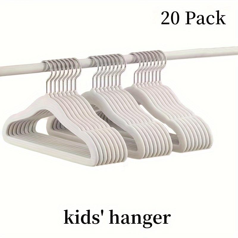 20pcs Non Slip Youngsters Hangers Space Saving Velvet Felt Hangers for Youngsters Youngsters Clothes Pants Shirts Dresses бежевый 3980₽