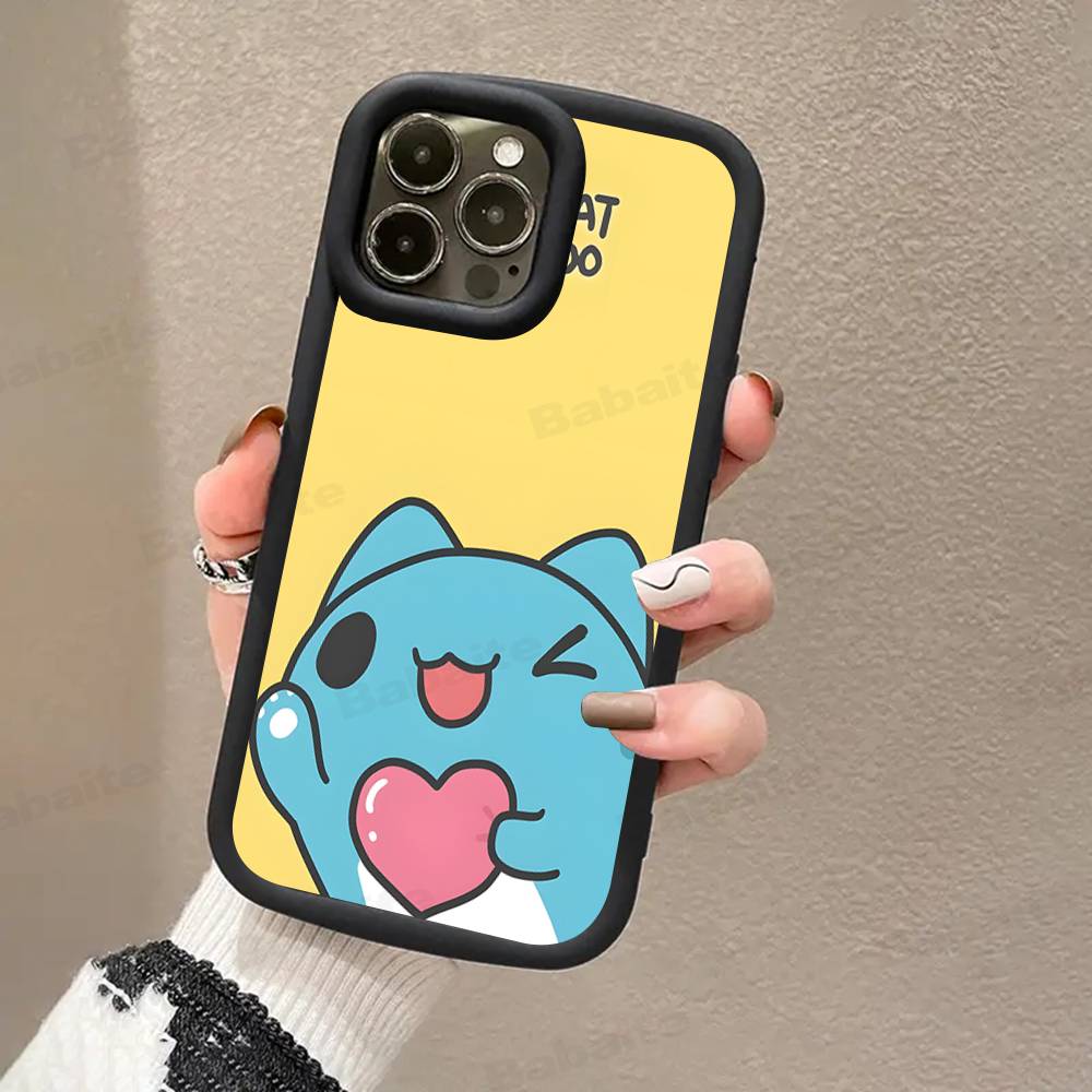 Bugcat Capoo Cute Phone Case For iPhone 16 15 14 Plus 13 12 11 17 Pro Max Pro Soft Cover