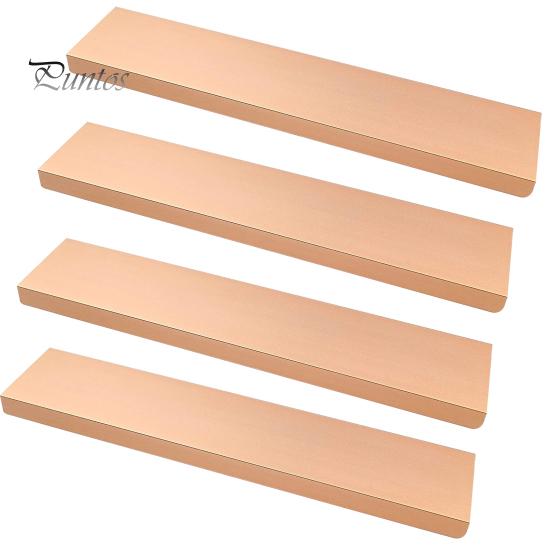 4 Stück verdeckte, versteckte Schrankgriffe, polierte Oberfläche, einfache Installation, unsichtbare Möbel-Fingerkantengriffe, Schrankgriffe