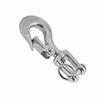 304 Stainless Steel Swivel Eye Clevis Lifting Chain Snap Hook 150KG Working Load Limit 90mm