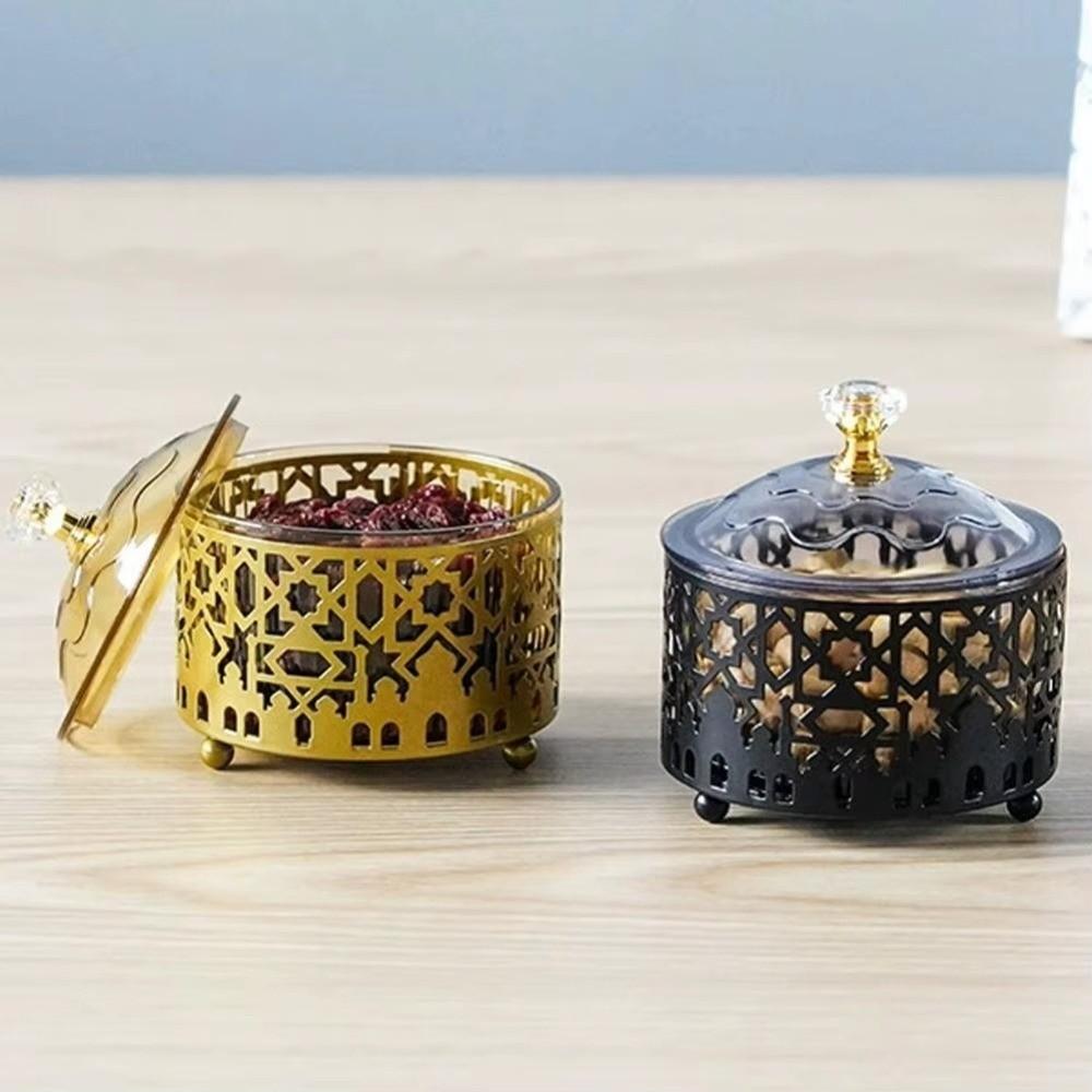 Star Moon Ramadan Candy Tray Metal Serving Plate Dinner Tray Storage Box  Muslim Festival