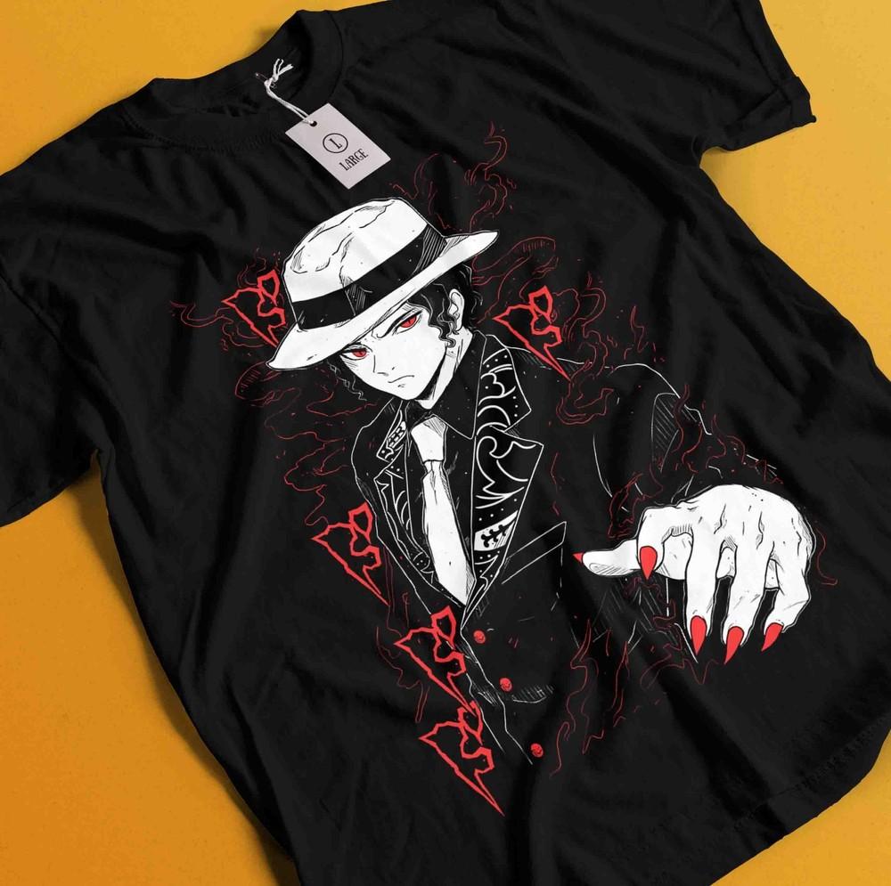 

Рубашка Истребитель демонов Футболка Мудзан Футболка Зеницу Аказа Мудзан Тандзиро Дома Нэдзуко XL