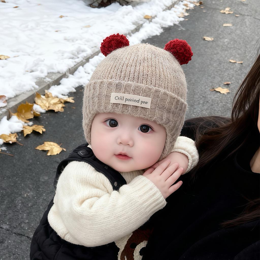 Baby Knit Hat Winter Warmth For Toddler Girls Boys With Earmuff Protection For Cold Weather