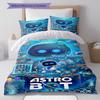ASTRO BOT Custom Name Pattern Bedding,Quilt Set Quilt Cover Pillowcase Home Birthday Gift(1 * Duvet Cover + 2 * Pillowcase, Without Core)