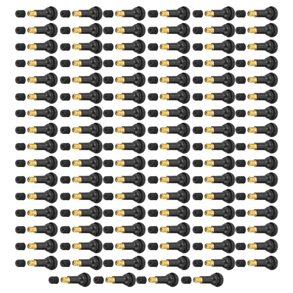 100 Pcs Car Motorcycle   Replacement Snap In Tire Tyre Valve Stem ;TR412: