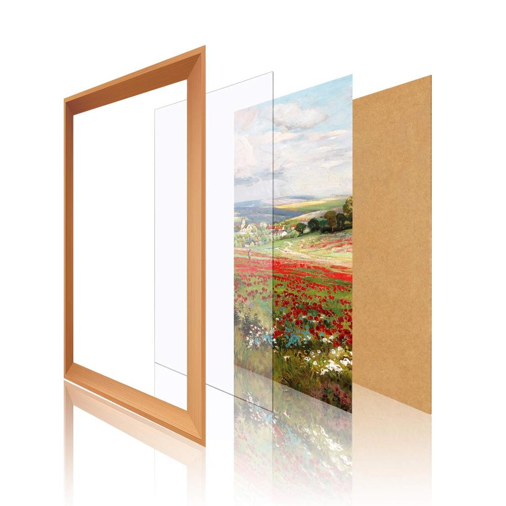 2mm Thick Clear Acrylic Square Sheet Panel Acrylic Board for Sign, DIY Display Project, Photo Frame, Craft and Painting Custom