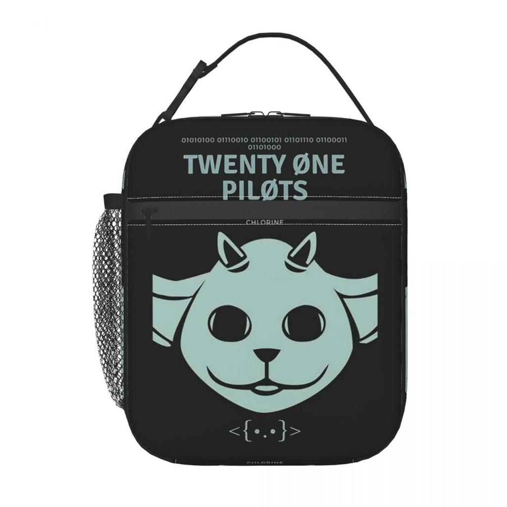 Geantă Termică pentru Prânz Twenty One Pilots pentru Femei Copii Cutii Alimentare Etanșe Geantă Tote Termică pentru Prânz