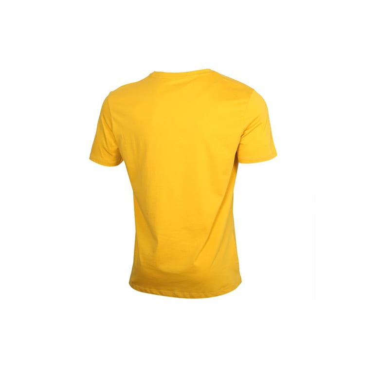 PUMA T Shirts Men's Yellow Crew Neck Moderate Straight Fit 598625-25