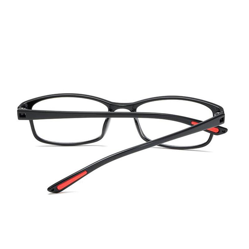 Retro Resin Lens Blue Light Proof Reading Glasses Women Men  Square Hyperopia Eyeglasses Prescription 0 +1.0 +1.5 To +4.0