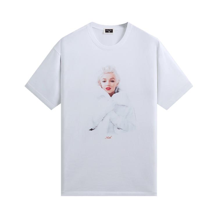 Kith Для Мэрилин Монро Меховое Пальто Футболка Белый Мужские Топы KHMA030003-101 L