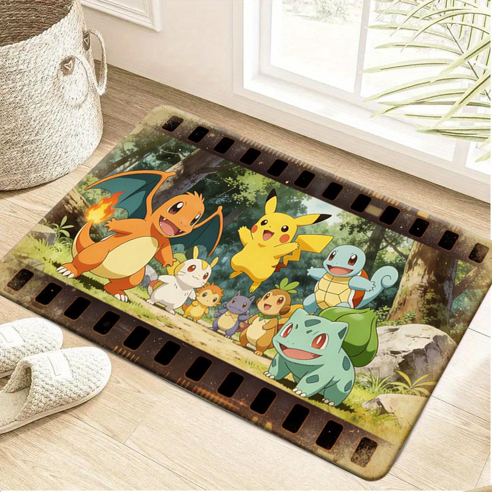 

Pokemon Eevee Print Doormat Anti-slip Absorbent Floor Mat for Home Entrance Bedroom Living Room Decor 40cm x 60cm
