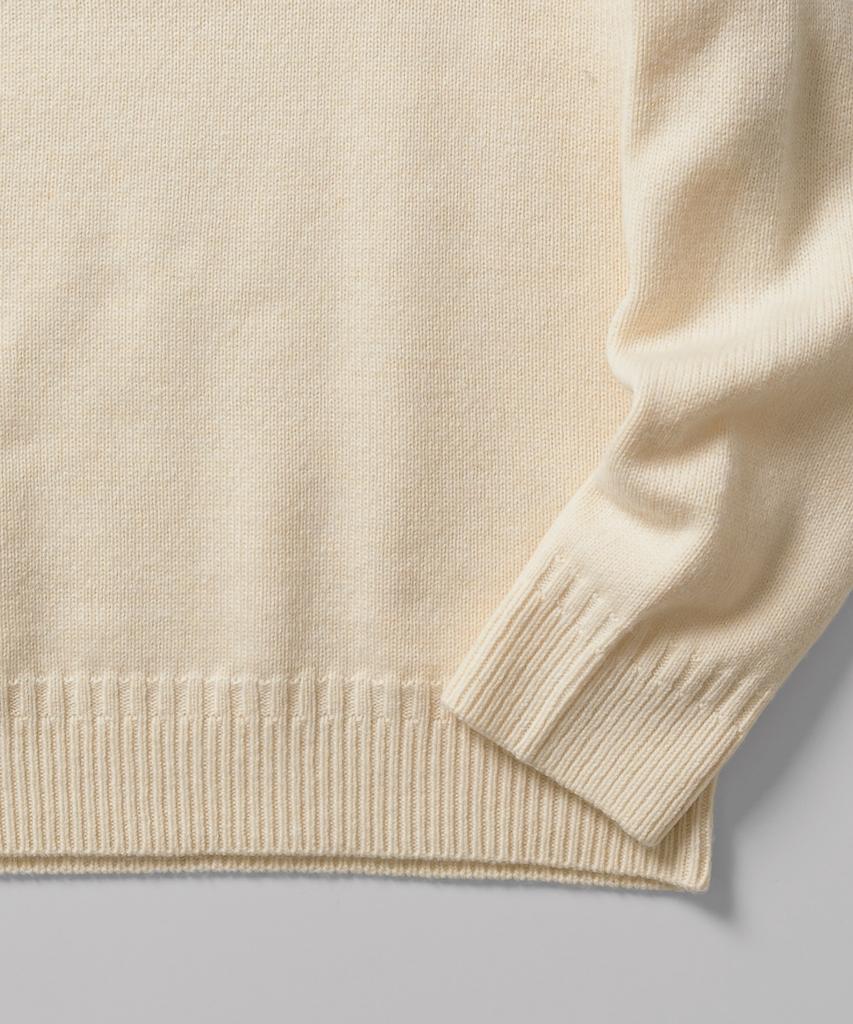 DICKIES Embossed Logo Pullover Knit Cream