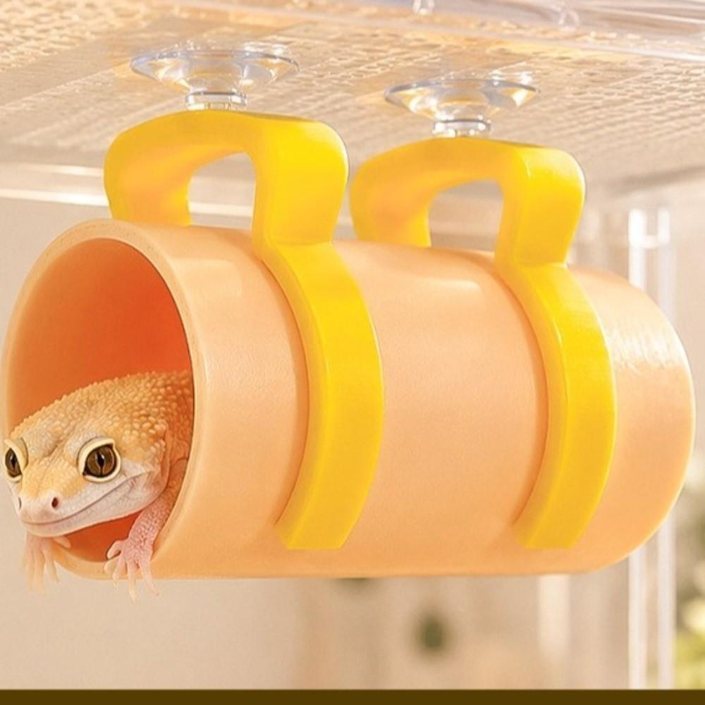 with Suction Cup Reptile Shelter Realistic Hidden Cave Shelter  Aquarium Decoration