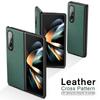 Custodia pieghevole in pelle con motivo incrociato per Samsung Galaxy Z Fold4 5g Custodia Sumsung Zfold 4 5g Z4 Custodia protettiva per telaio rigido per PC 7 .6 pollici
