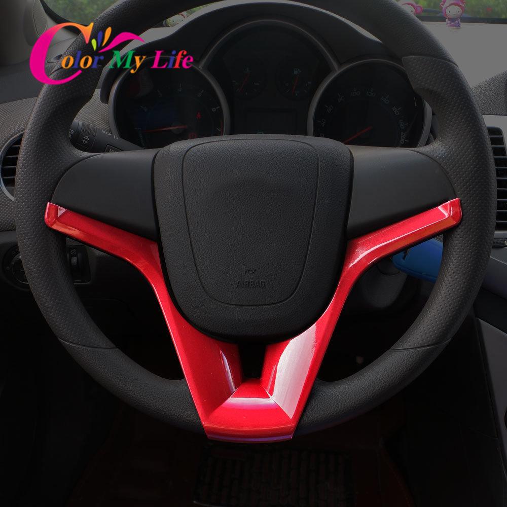 Autocolant ABS pentru panou de volan Squins pentru capac pentru Chevrolet Cruze 2009 - 2012 2013 2014 2015 Sedan Hatchback