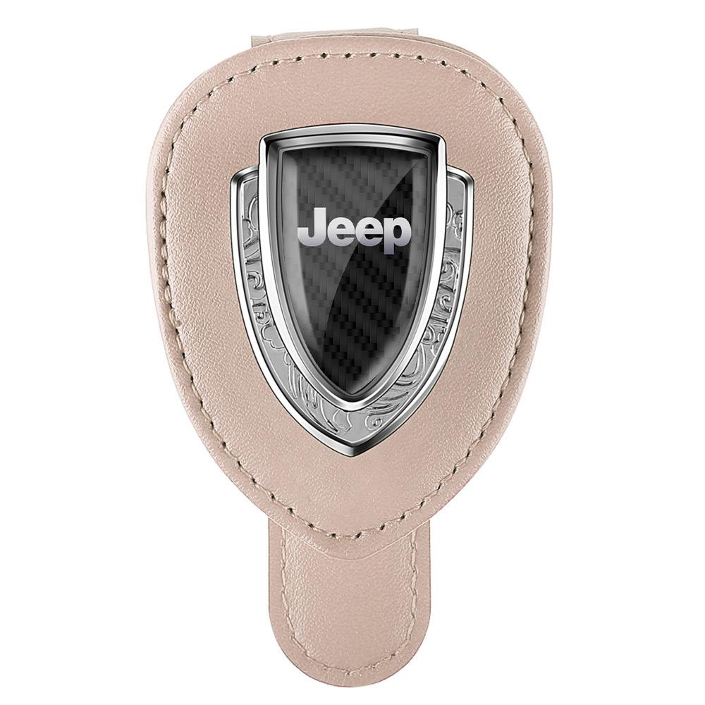 Car Styling Sunglasses Storage Clip Auto Sun Visor Eyeglass Holder Accessories For Jeep Grand Cherokee Wrangler Renegaed Compass AMQ1