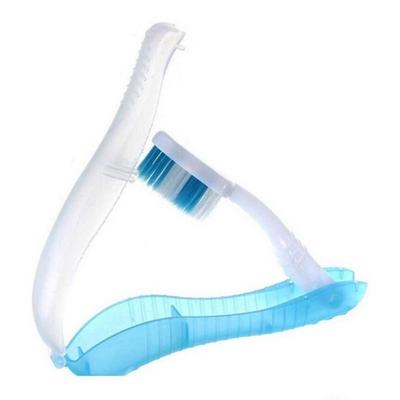 Faltbare faltbare Zahnbürste, 1 Stück, Kunststoff, langlebig, für Mini-Outdoor-Camping, Reisen