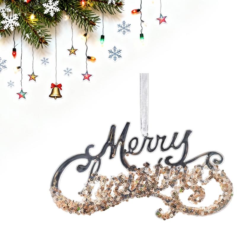 Shatterproof Acrylic Snowflakes Hanging Decorations For Indoor and Outdoor Christmas Displays