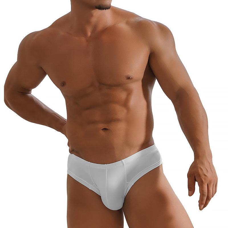 Men Erotic Clothing Modal Men's Triangle Pants Solid Color Bikini Low Waist Hip Clip Non Marking Underwear Sports Comfort Breathable Pants Underwear