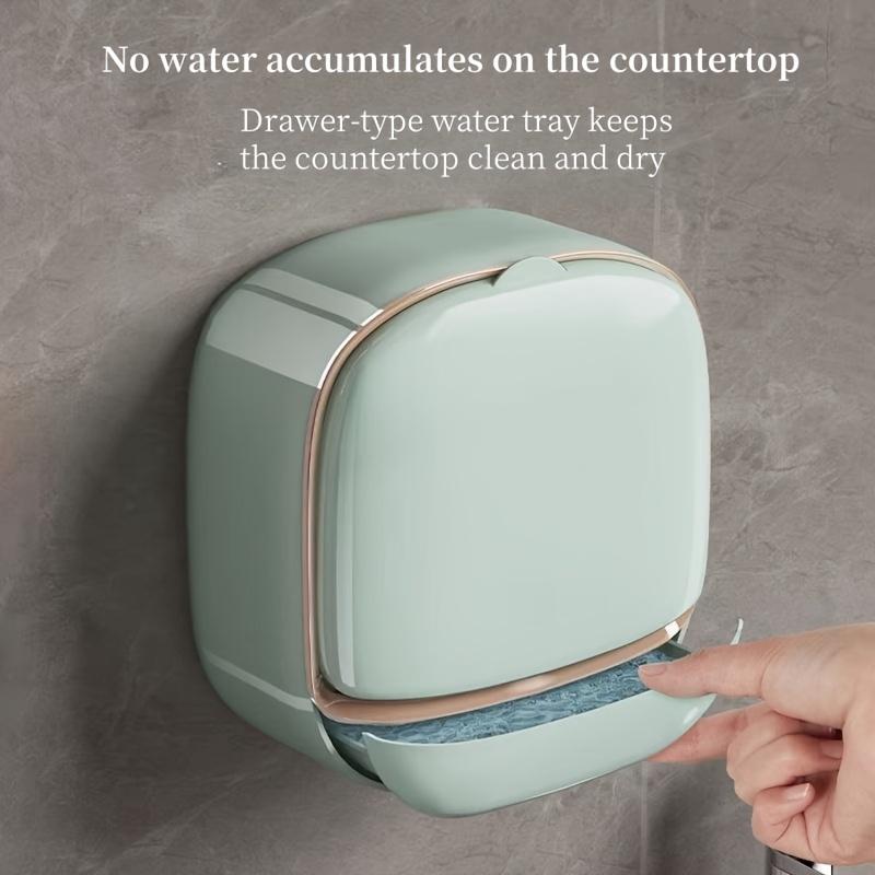 

Водонепроницаемая мыльница, настенная мыльница, не требующая сверления, высококачественный закрытый контейнер для мыла, подходит для использования в ванной комнате 1PC зелёный