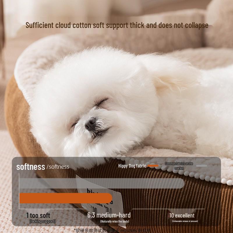 Cross-Border Dog Bed: Cozy Autumn/Winter Nest for Small Dogs & Cats