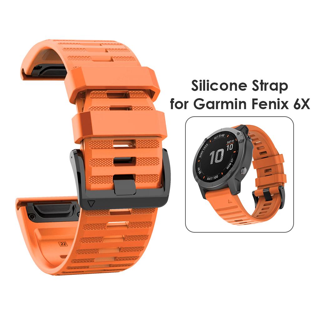 Silicone Band Strap for Garmin Fenix 6X 5X 3 D2 Tactix Bravo Wristband Bracelet