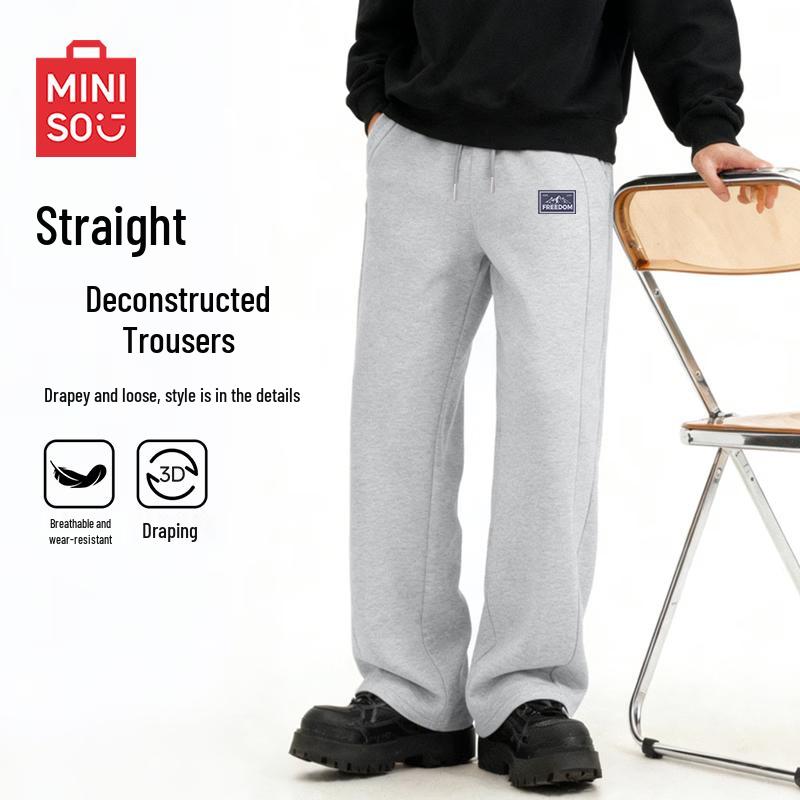 MINISO Men's Straight-Leg Casual Sports Pants